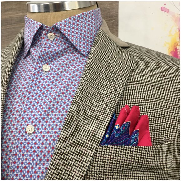 Van Heusen‎ Mens Blazer Sport Coat Two Button Casual Jacket Size 40R Suits - Picture 4 of 13